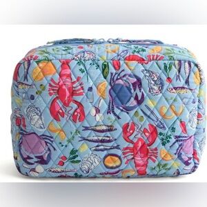 Vera Bradley XL cosmetic bag — seafood boil